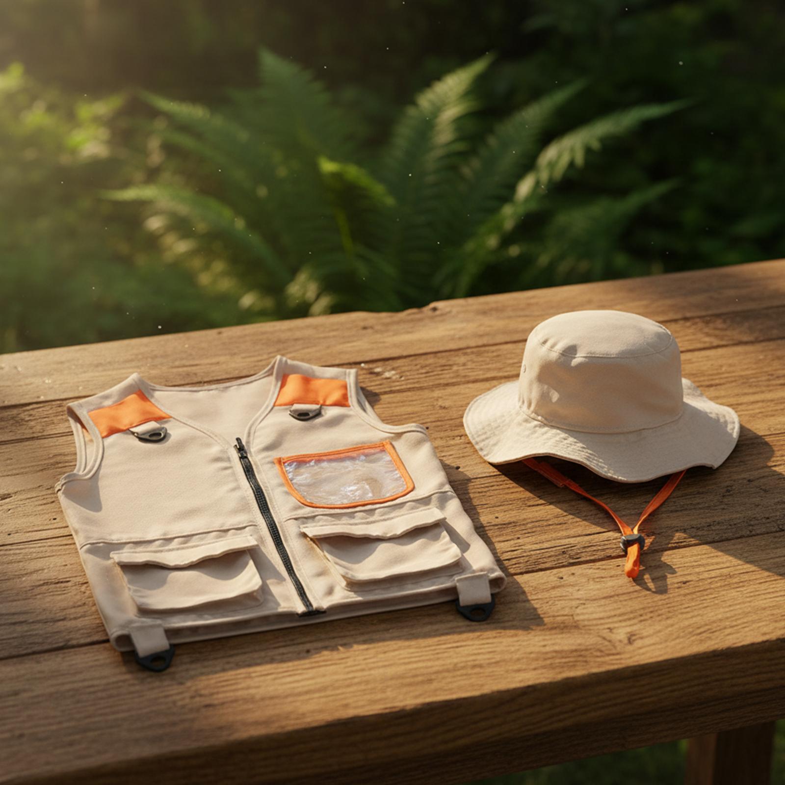 Kids Outdoor Adventure Kit - Kids Outdoor Adventure Vest Hat Explorer