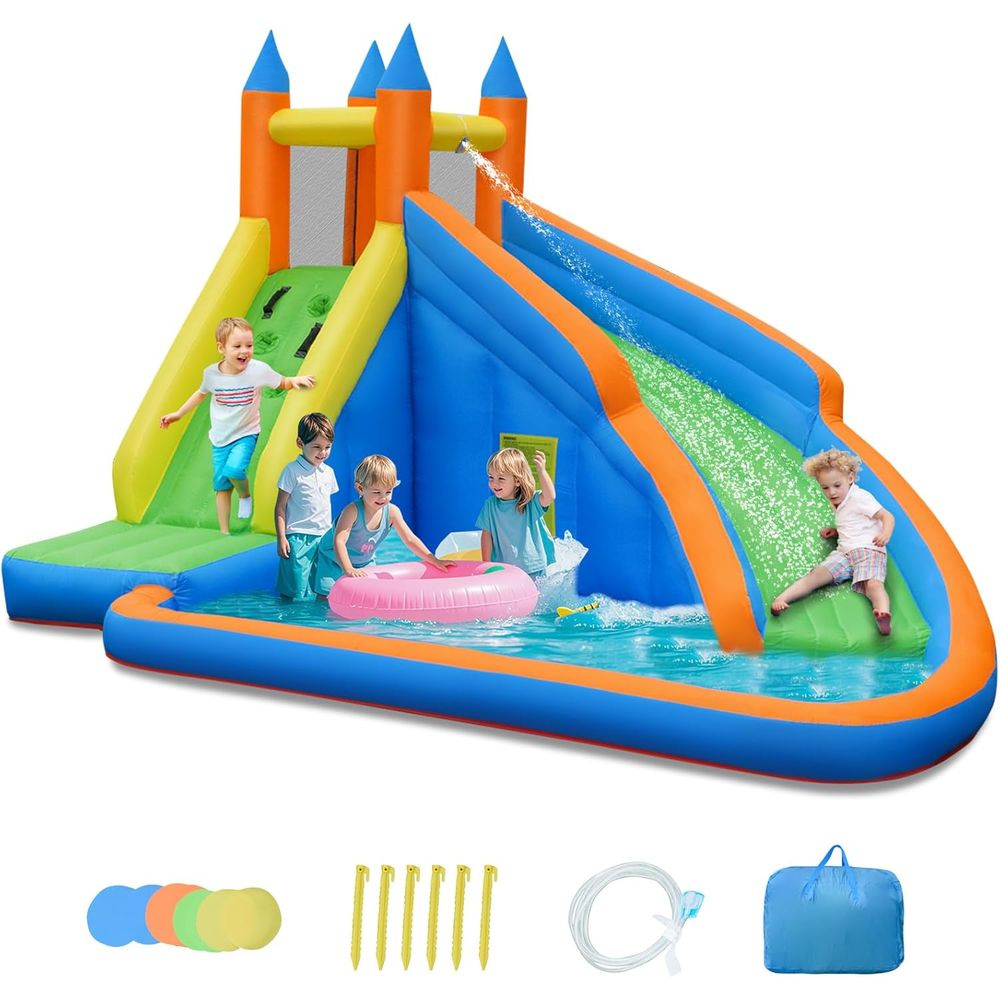 Kids Outdoor Jumping Castle - Iatable Water Slide, Kids Bounce House