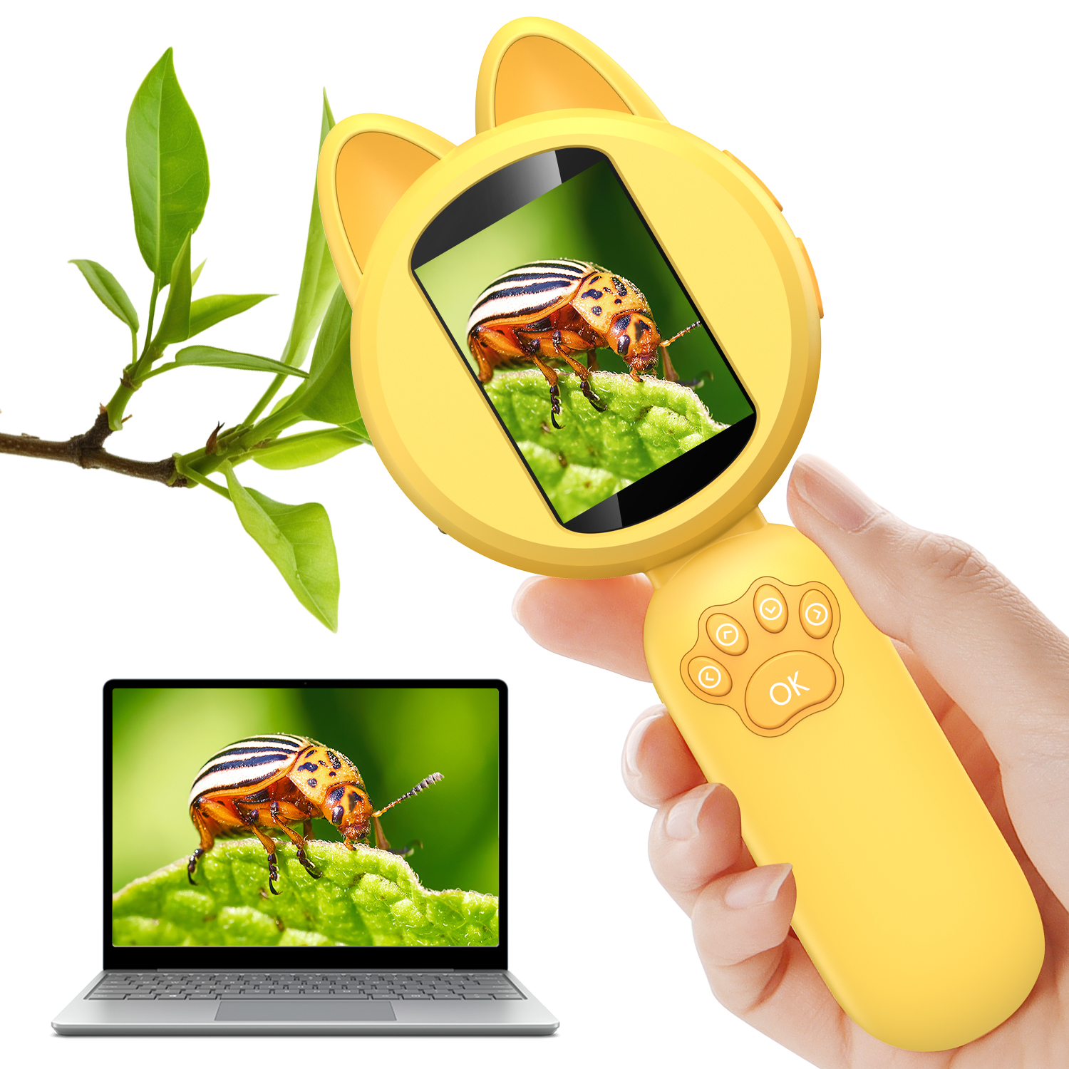Kids Outdoor Microscope - Outdoor Exploration Microscope for Kids Portable