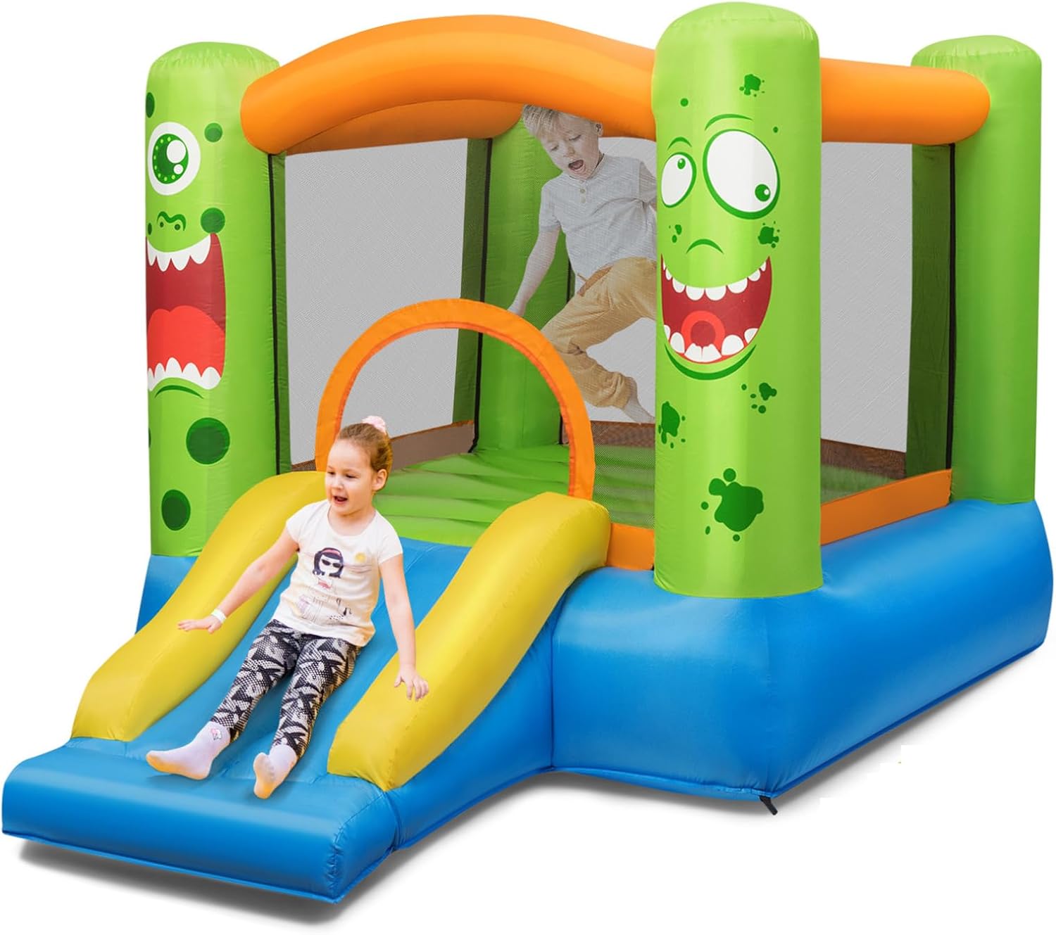 Kids Outdoor Zone - Kids Inflatable Bouncy Castle with Slide