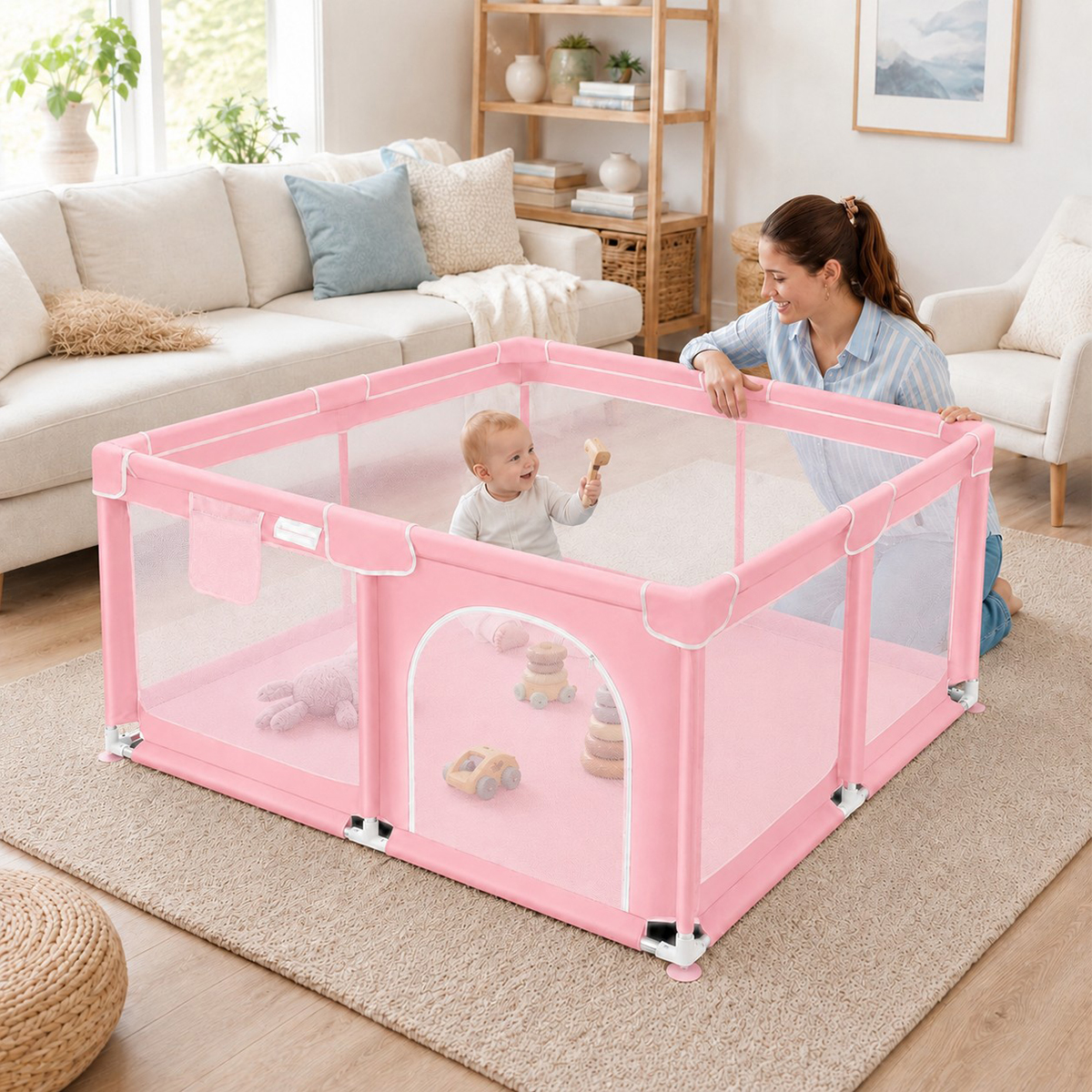 Kids Outdoor Zone - Kmaier Baby Playpen Indoor/Outdoor Safety Play