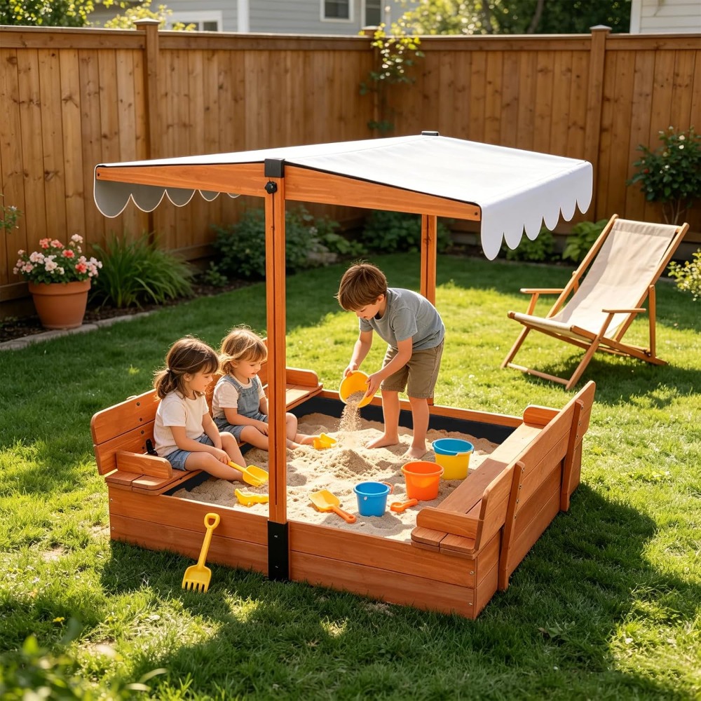US Shipping Wooden Kids Sandbo - Kids Outdoor Bench avaliação e preço