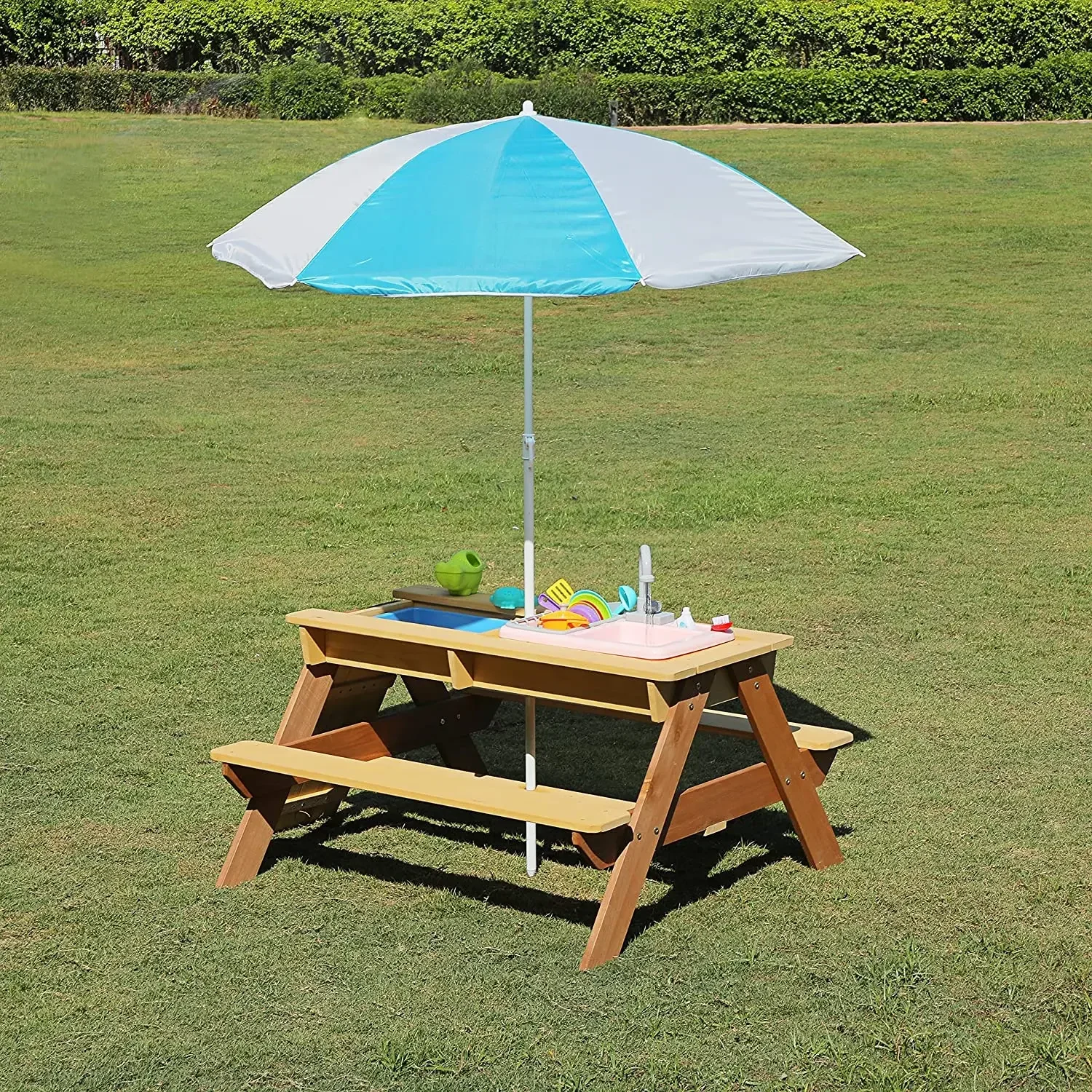 #Kids Picnic Table Outdoor Pat - Kids Outdoor Sink avaliação e preço