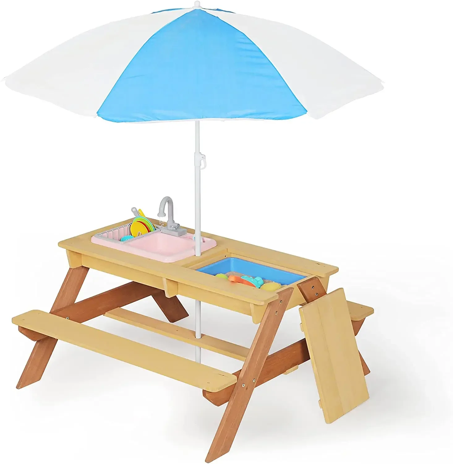 #Kids Picnic Table Outdoor Pat - Kids Outdoor Sink avaliação e preço
