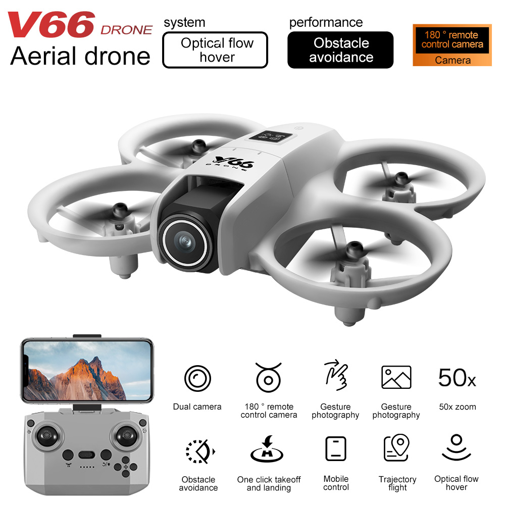 New V66 Mini Drone HD Camera 4 - Kids Outdoor Toy Storage avaliação e preço