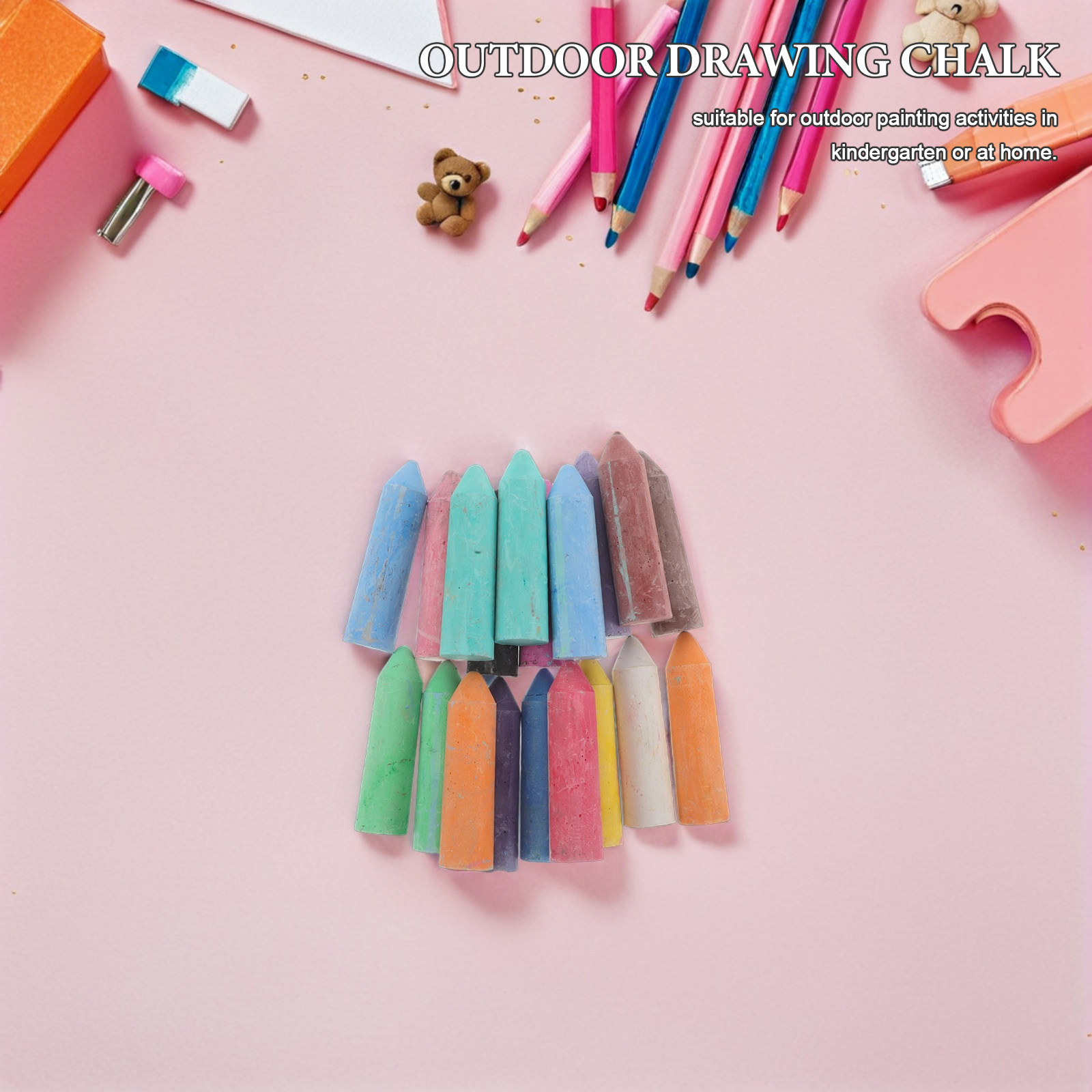 20Pcs Jumbo Outdoor Chalk Wash - Chalk Outdoor Jumbo avaliação e preço