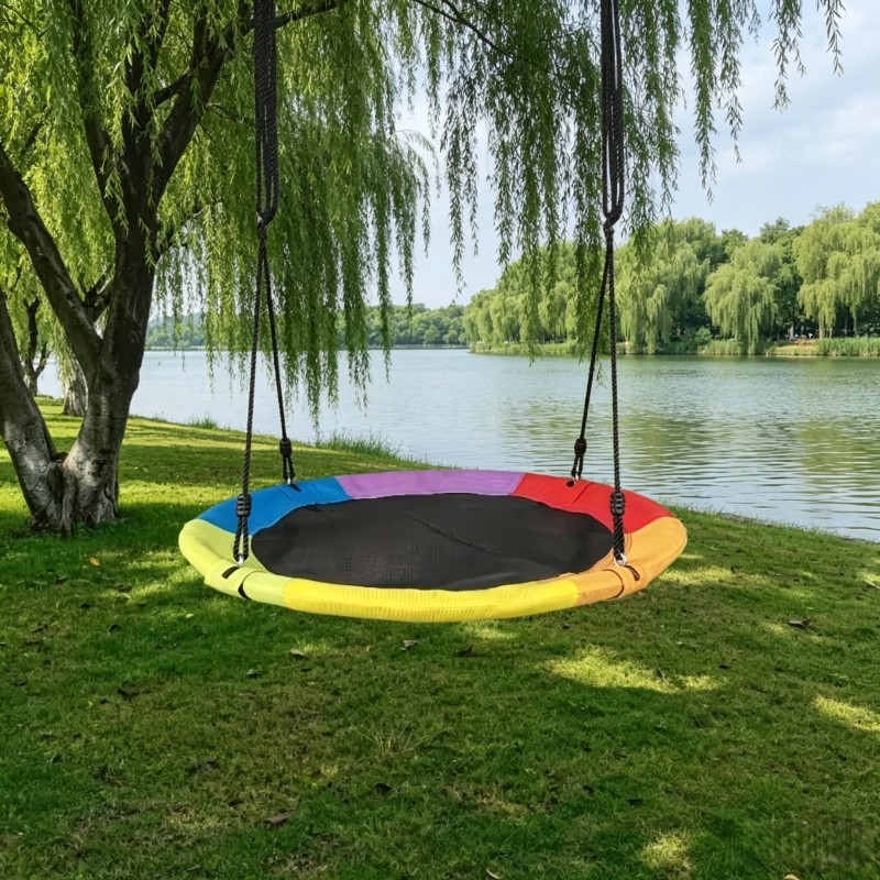 Circular Oxford Net Canvas Kid - Kids Outdoor Hammock avaliação e preço