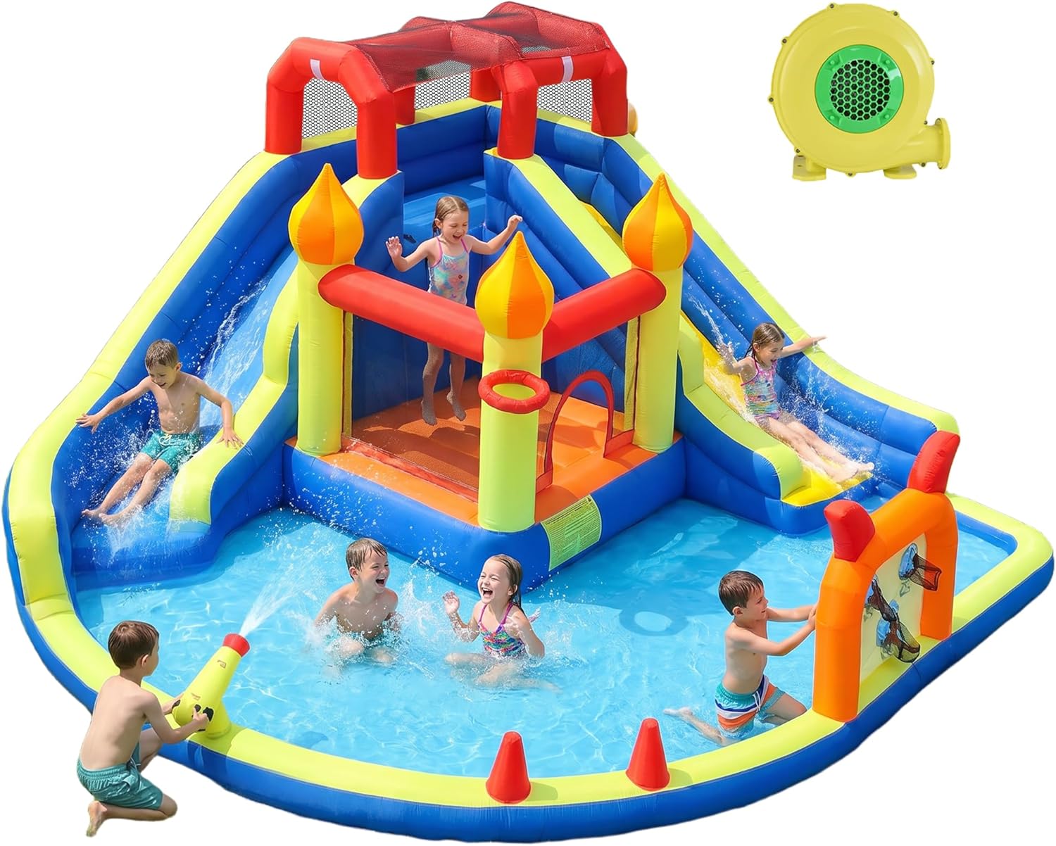 Kids Jumping Castle with Two L - Kids Outdoor Jumping Castle avaliação e preço