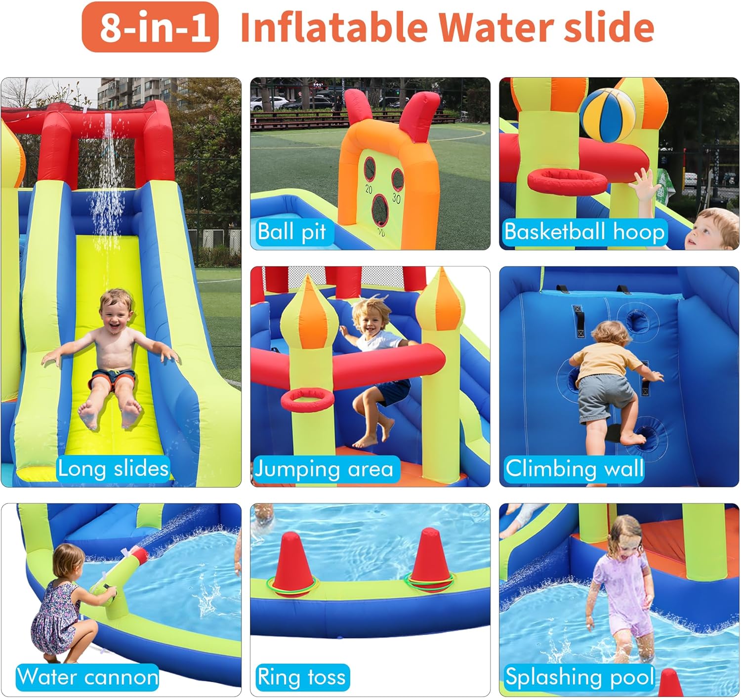 Kids Jumping Castle with Two L - Kids Outdoor Jumping Castle avaliação e preço
