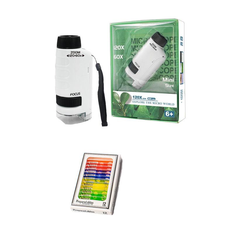 60-120x Mini Pocket Microscope - Kids Outdoor Microscope avaliação e preço