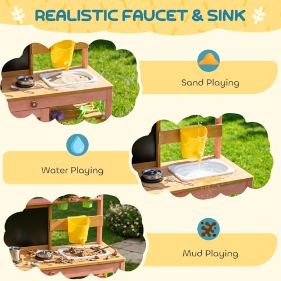 Outdoor kids mud kitchen for p - Kids Outdoor Chalkboard avaliação e preço