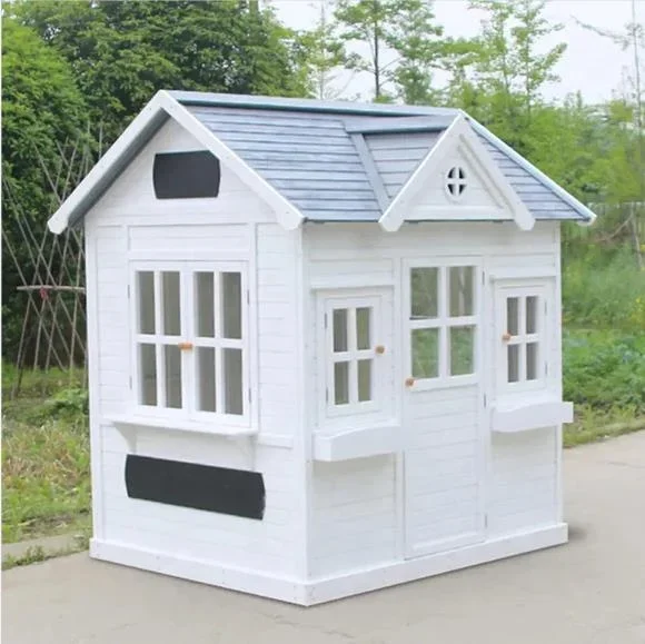 -Wood Kids Play House Wooden C - Kids Outdoor Wooden Playhouse avaliação e preço