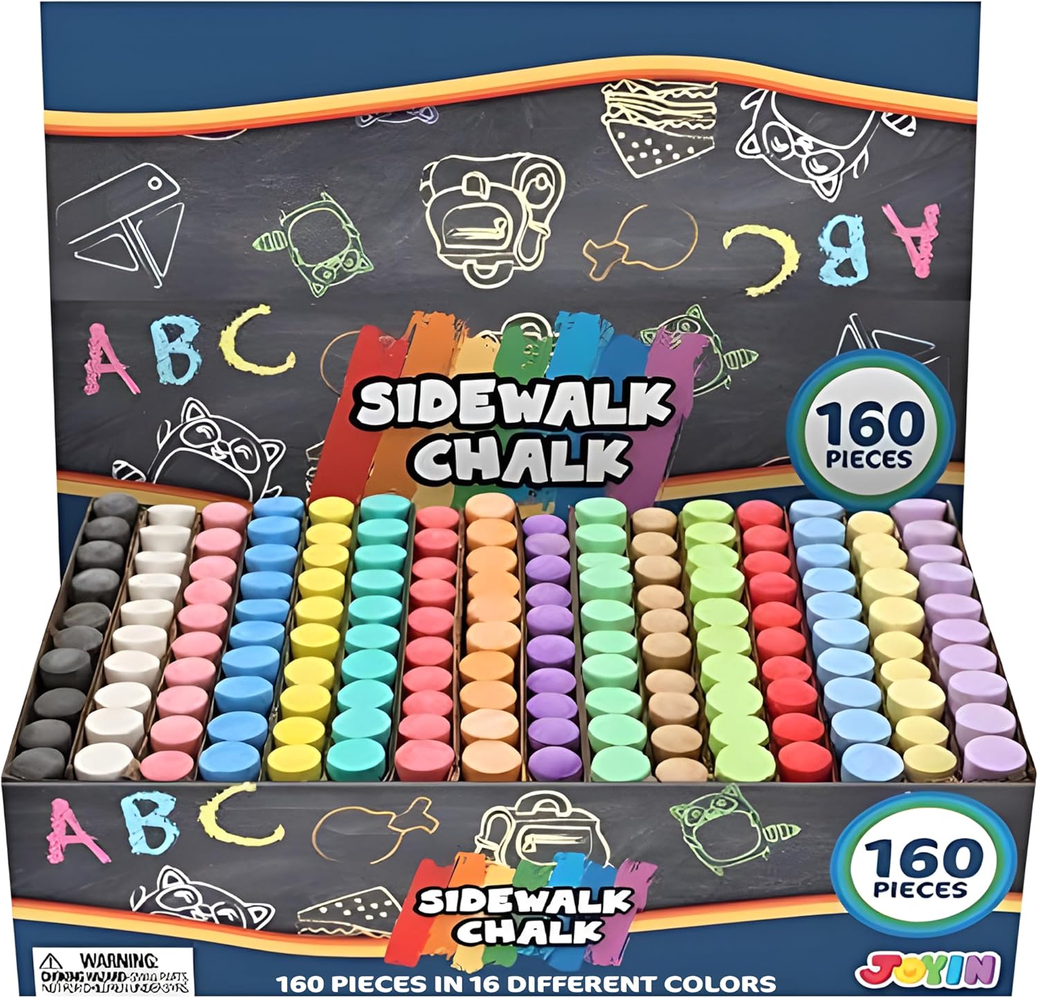160 PCS Sidewalk Chalks Set No - Chalk Outdoor Jumbo avaliação e preço