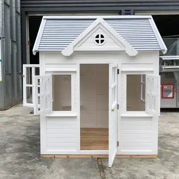 Factory Kids Outdoor Cubby Pla - Kids Outdoor Wooden Playhouse avaliação e preço