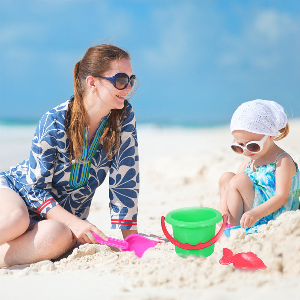 8 Sets Kids Sand Bucket Beach  - Kids Outdoor Activity Toys avaliação e preço