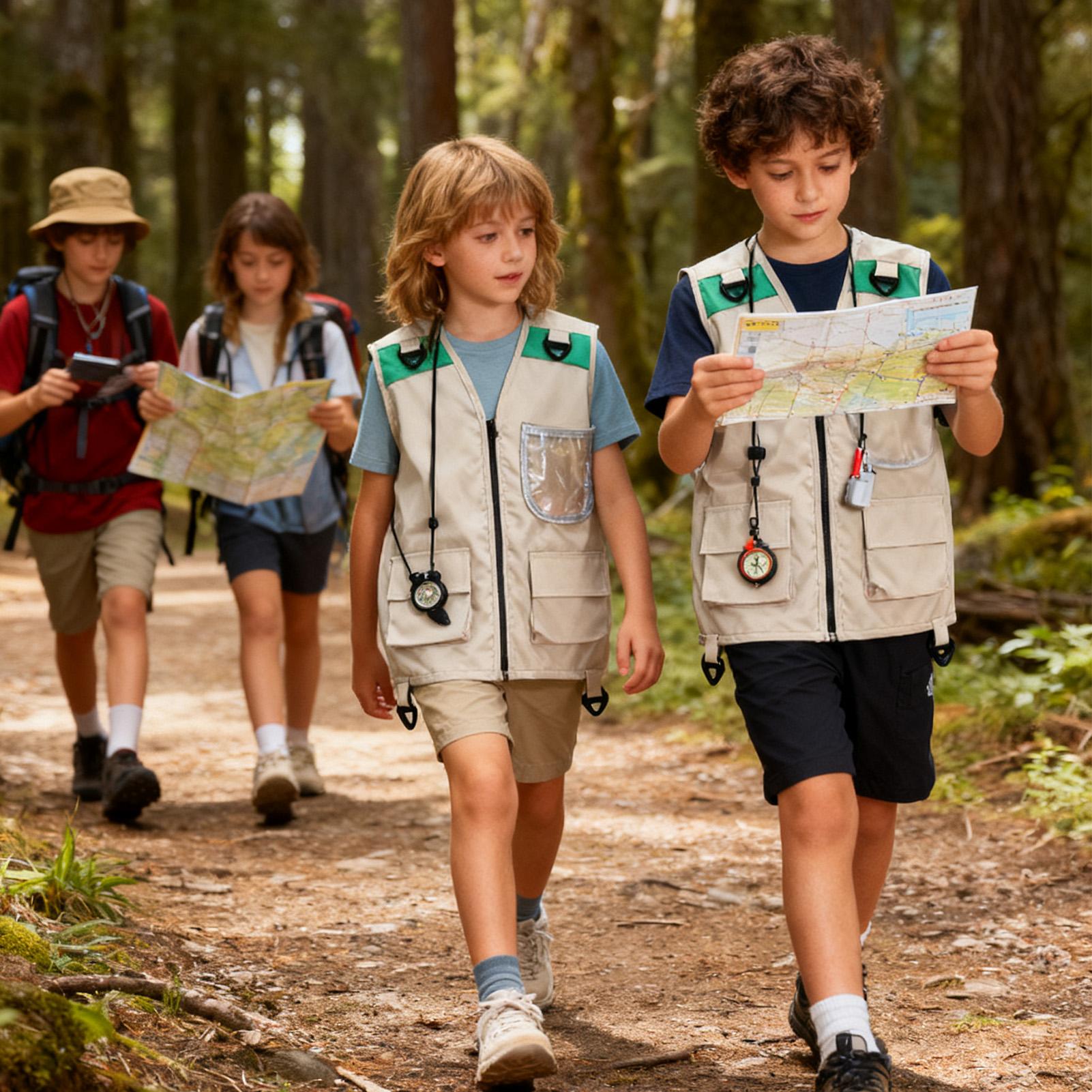 Kids Explorer Vest Costume Saf - Kids Outdoor Adventure Kit avaliação e preço