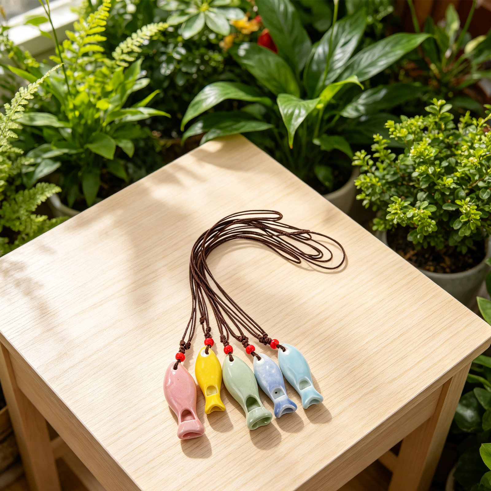 5Pcs Ceramic Fish Whistle Pend - Kids Outdoor Music avaliação e preço