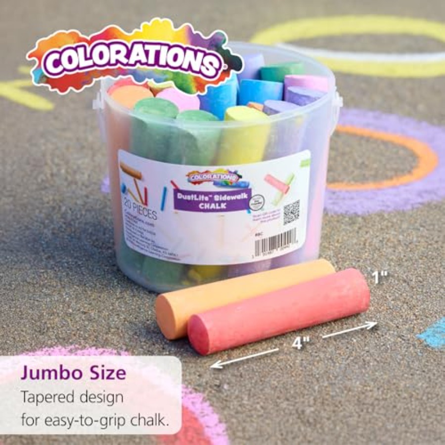 Jumbo Washable Sidewalk Chalk  - Chalk Outdoor Jumbo avaliação e preço