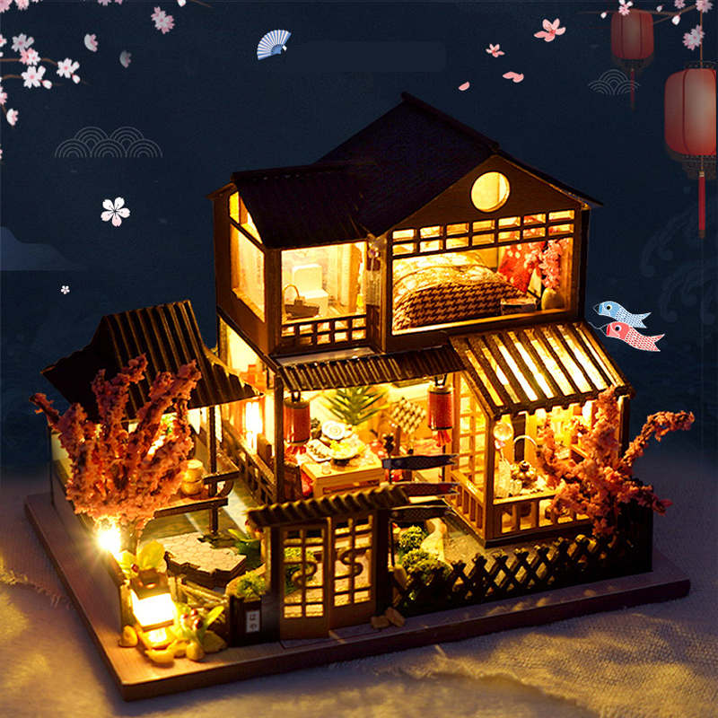 Cutebee DIY Dollhouse Kit Japa - Kids Outdoor Wooden Playhouse avaliação e preço