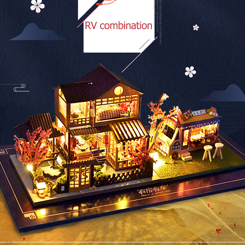 Cutebee DIY Dollhouse Kit Japa - Kids Outdoor Wooden Playhouse avaliação e preço