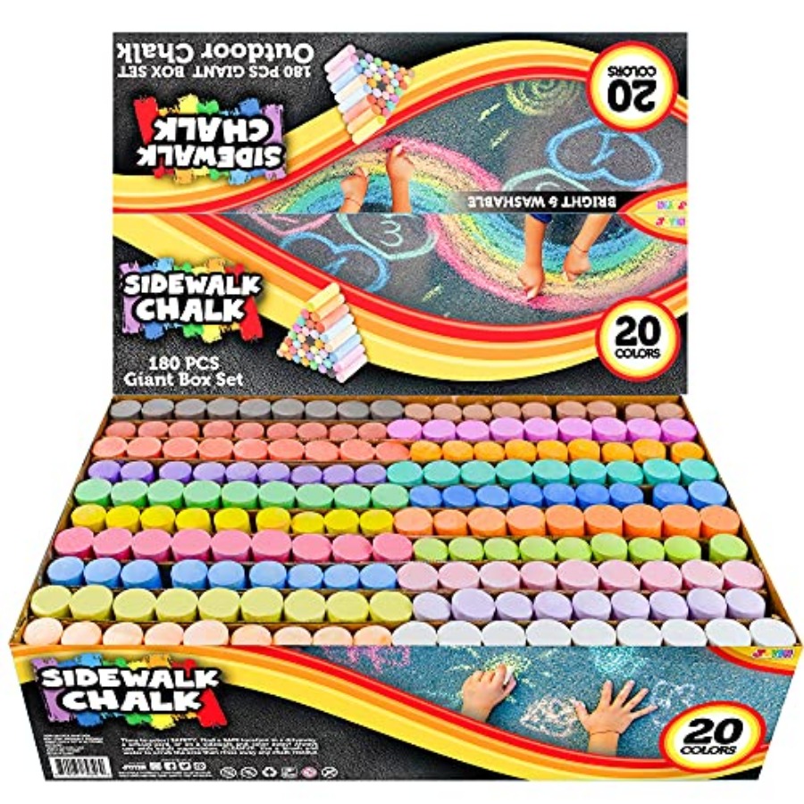PCS Washable Sidewalk Chalks S - Chalk Outdoor Jumbo avaliação e preço