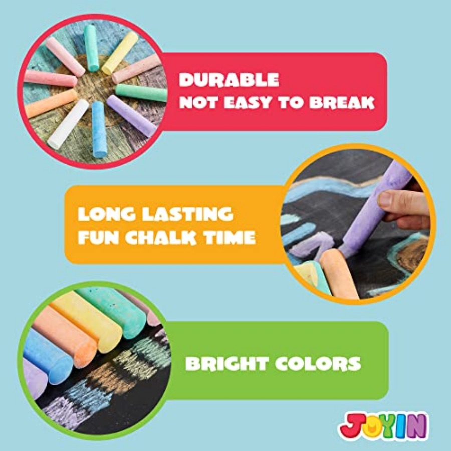 PCS Washable Sidewalk Chalks S - Chalk Outdoor Jumbo avaliação e preço