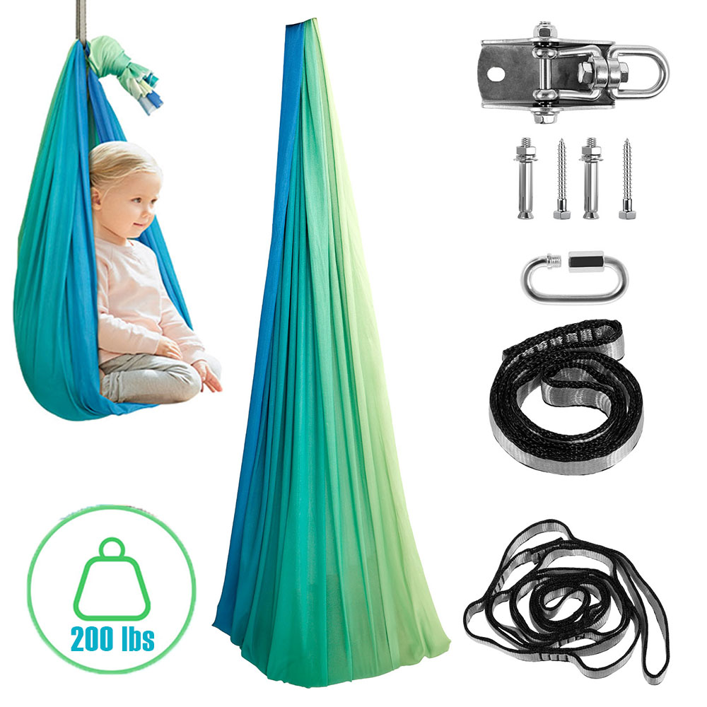 Kids Sensory Swings Double Lay - Kids Outdoor Hammock avaliação e preço