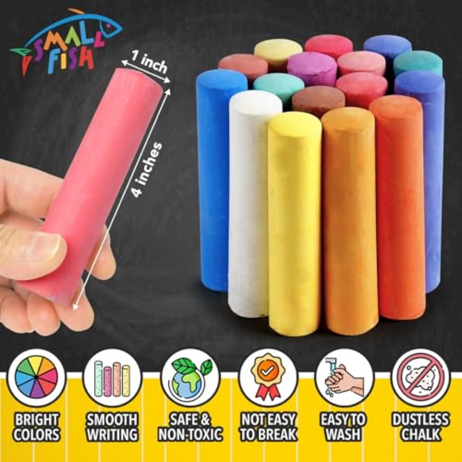 280PCS Sidewalk Chalks in 24 C - Chalk Outdoor Jumbo avaliação e preço