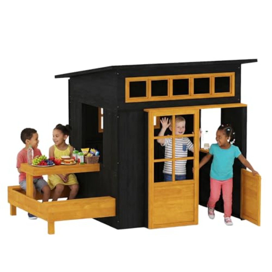 Outdoor playhouse for kids age - Kids Outdoor Chalkboard avaliação e preço