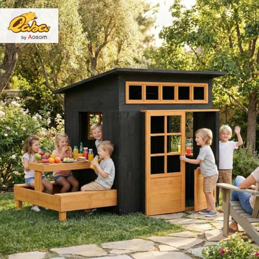 Outdoor playhouse for kids age - Kids Outdoor Chalkboard avaliação e preço