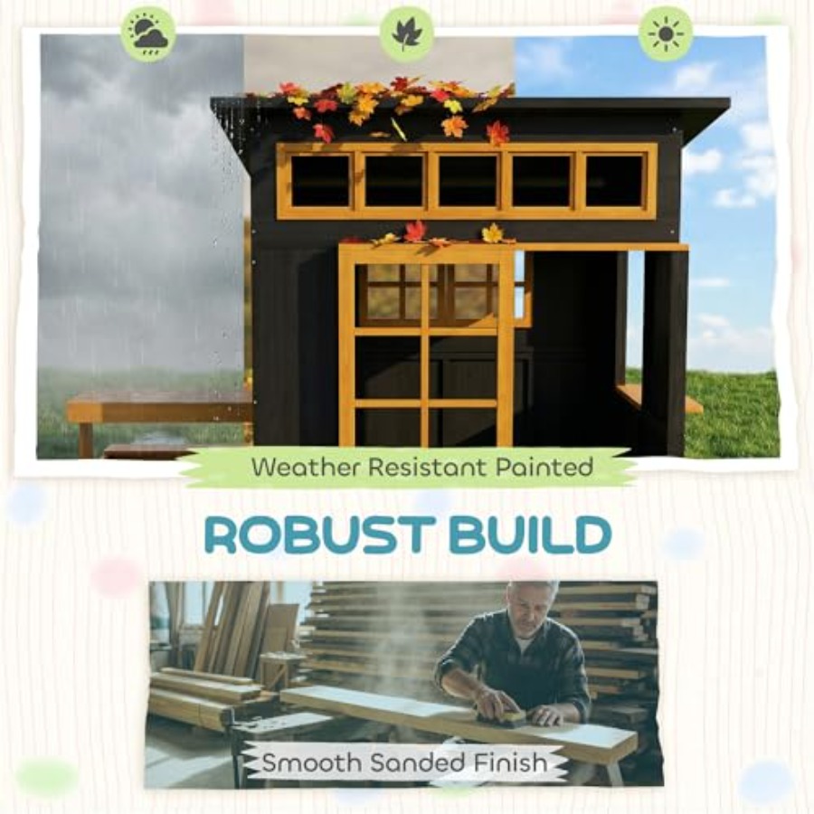Outdoor playhouse for kids age - Kids Outdoor Chalkboard avaliação e preço