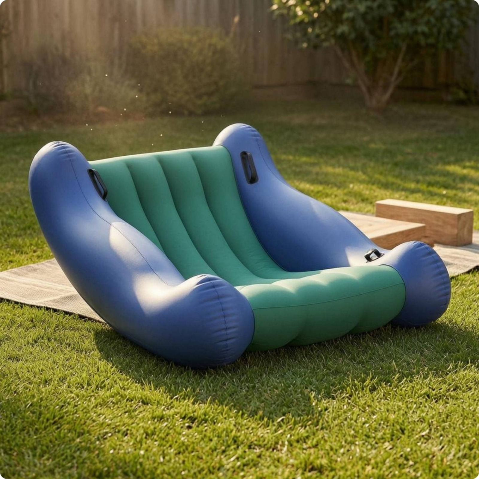 Inflatable Kids Sofa Curved Si - Kids Outdoor Lounge Furniture avaliação e preço