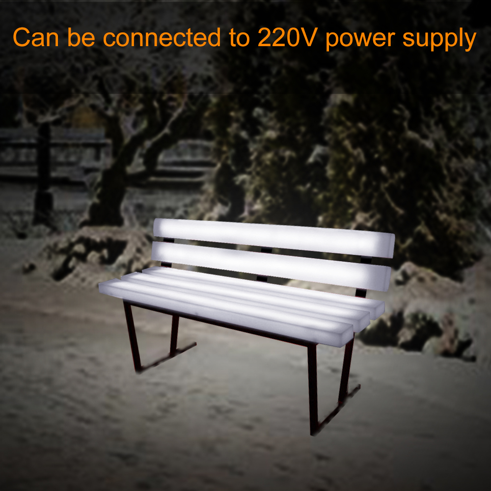 12V RGB LED Illuminated PE Pla - Kids Outdoor Bench avaliação e preço
