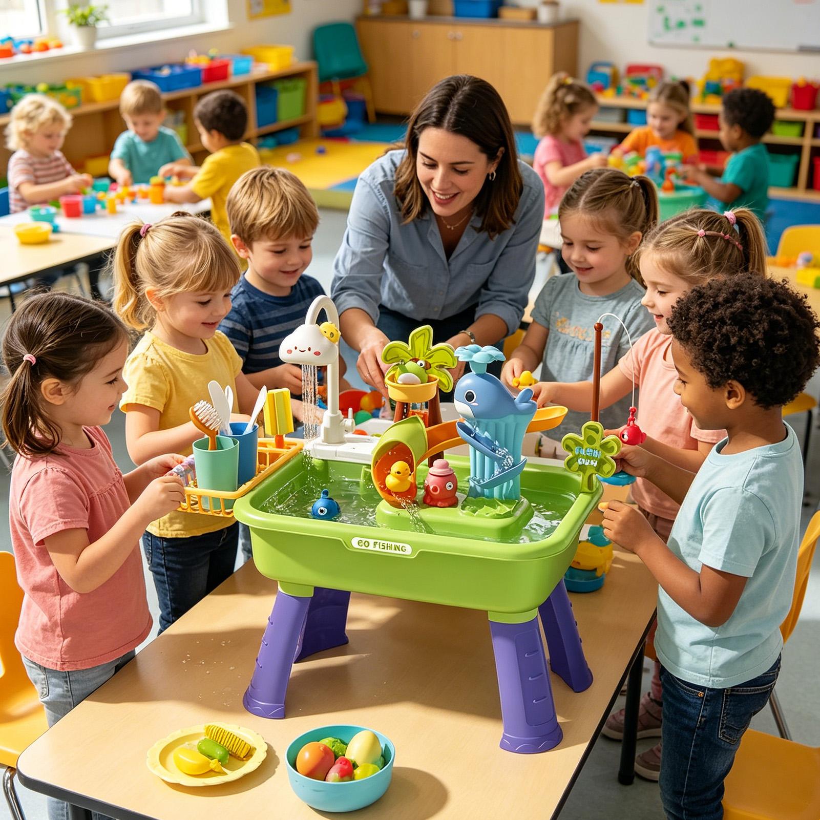 Water Table For Kids With Pump - Kids Outdoor Sink avaliação e preço