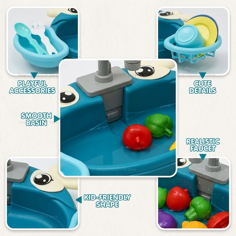 Children Play Kitchen Set with - Kids Outdoor Toys B&Q avaliação e preço