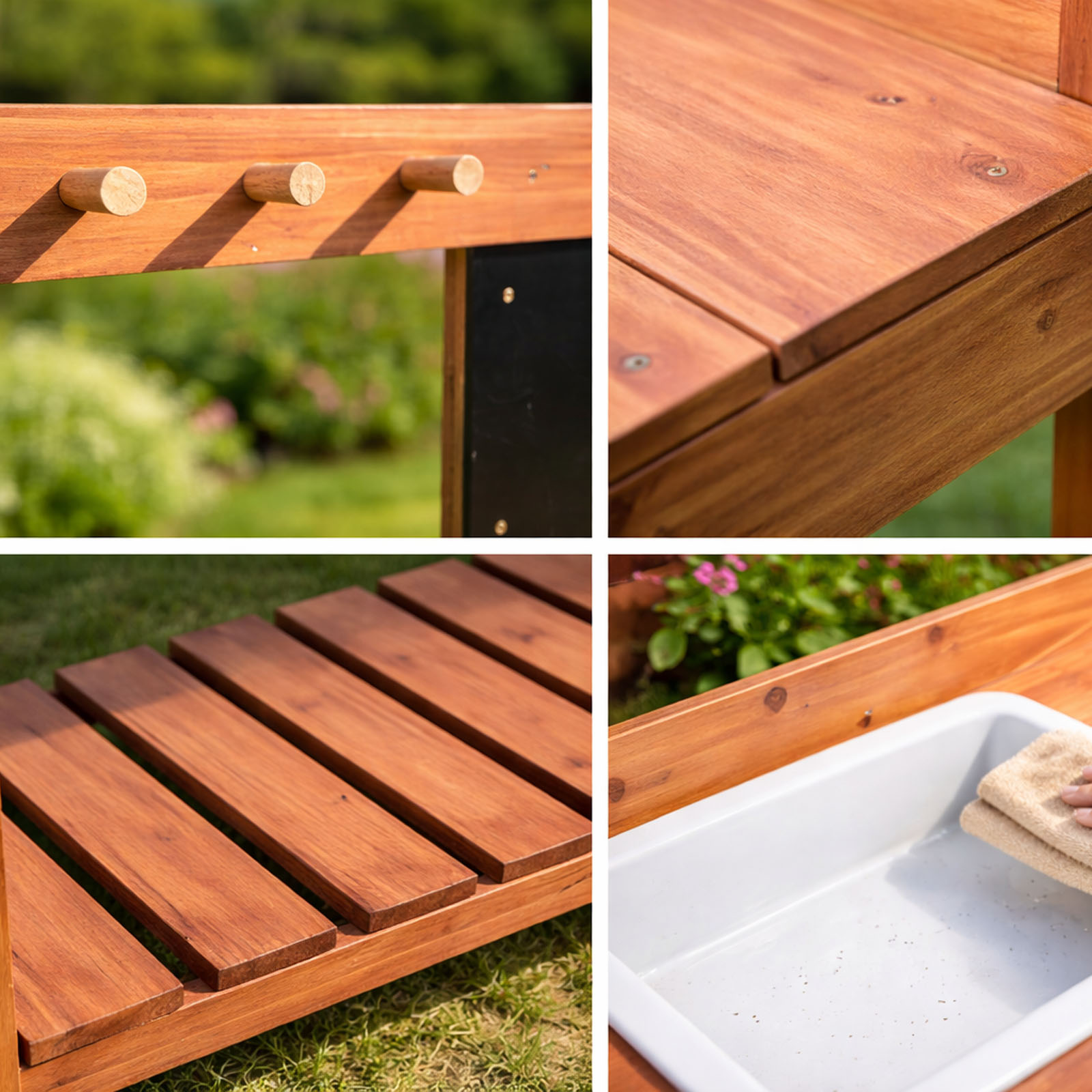 Wooden Potting Benches For Chi - Kids Outdoor Bench avaliação e preço