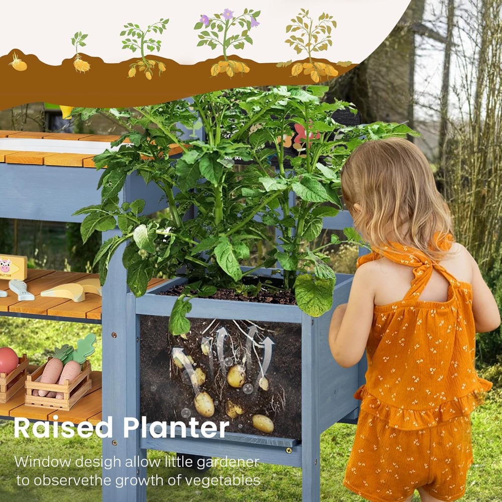 US Shipping Mud Kitchen for Ki - Kids Outdoor Sink avaliação e preço
