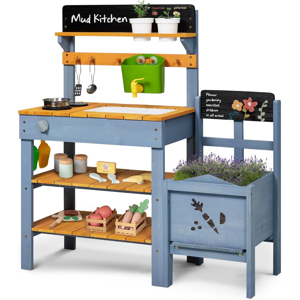 US Shipping Mud Kitchen for Ki - Kids Outdoor Sink avaliação e preço