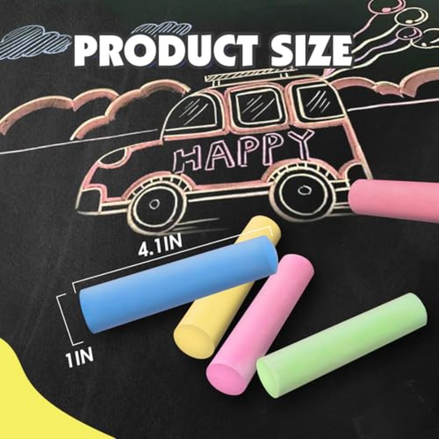 180PCS Sidewalk Chalks Set in  - Chalk Outdoor Jumbo avaliação e preço