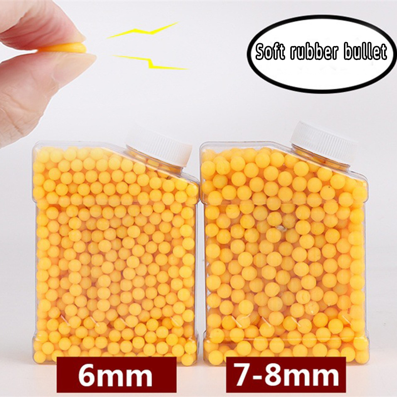 B 6mm 7-8mm Soft Rubber Bullet - Kids Outdoor Toys B&Q avaliação e preço