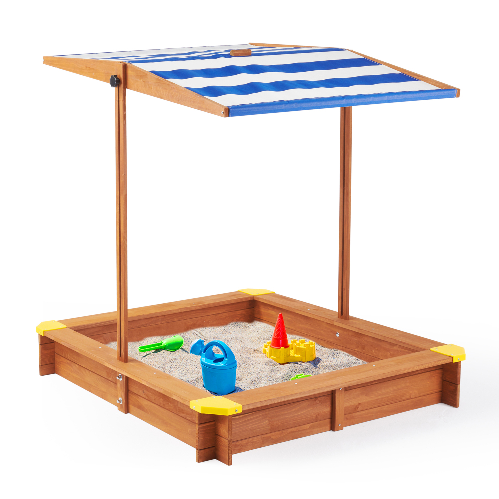 Wooden Kids Picnic Table, Sand - Kids Outdoor Table With Umbrella avaliação e preço