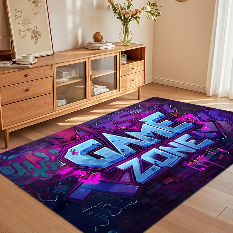 Graffiti Game Zone Area Rug No - Kids Outdoor Zone avaliação e preço