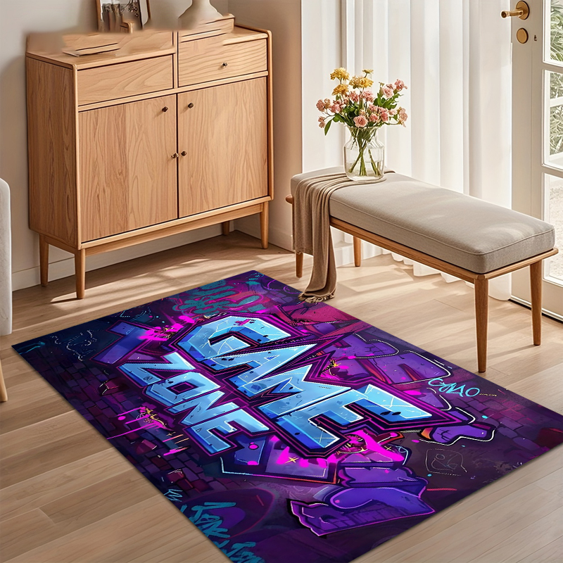 Graffiti Game Zone Area Rug No - Kids Outdoor Zone avaliação e preço