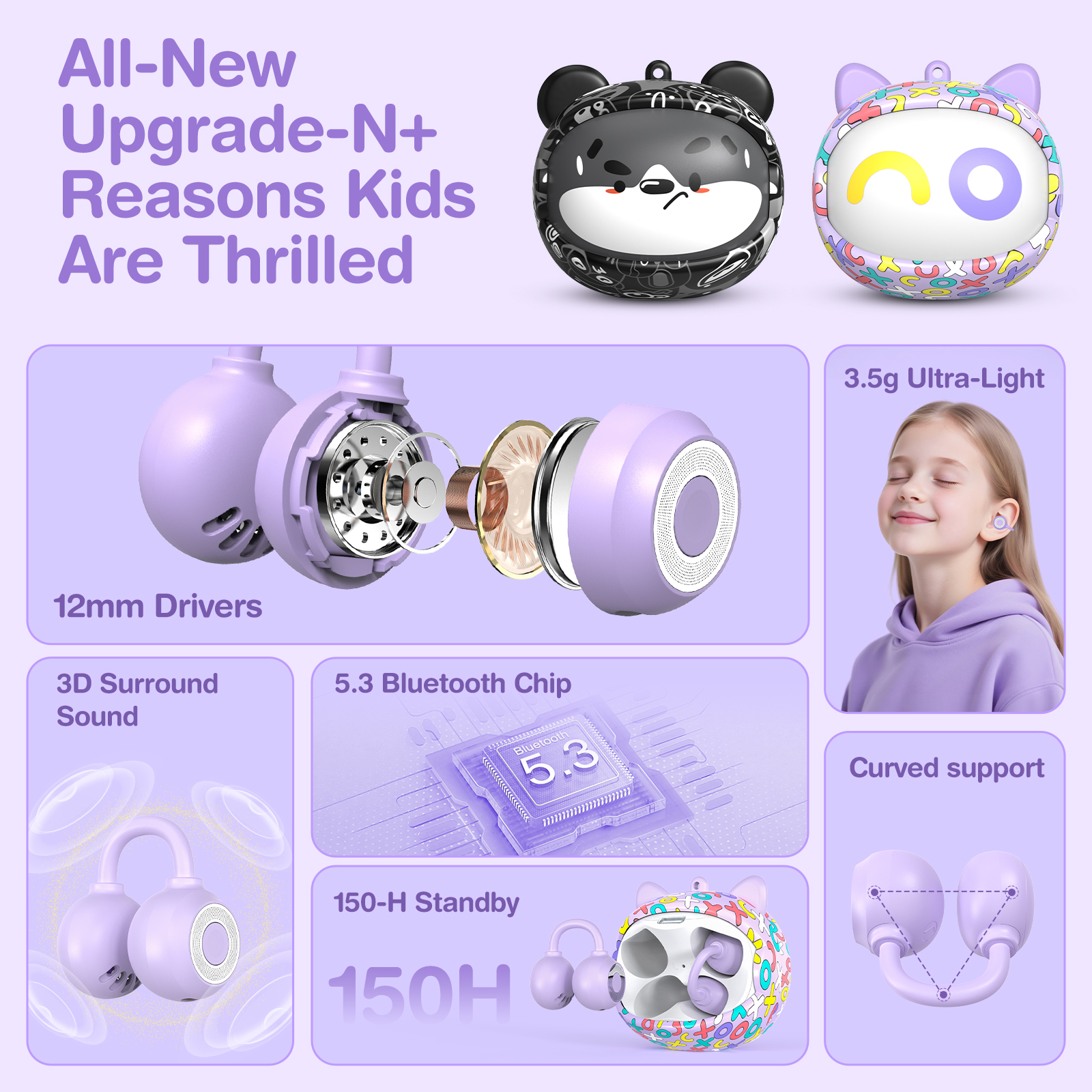 OWS Ear Clip Wireless Earphone - Kids Outdoor Music avaliação e preço