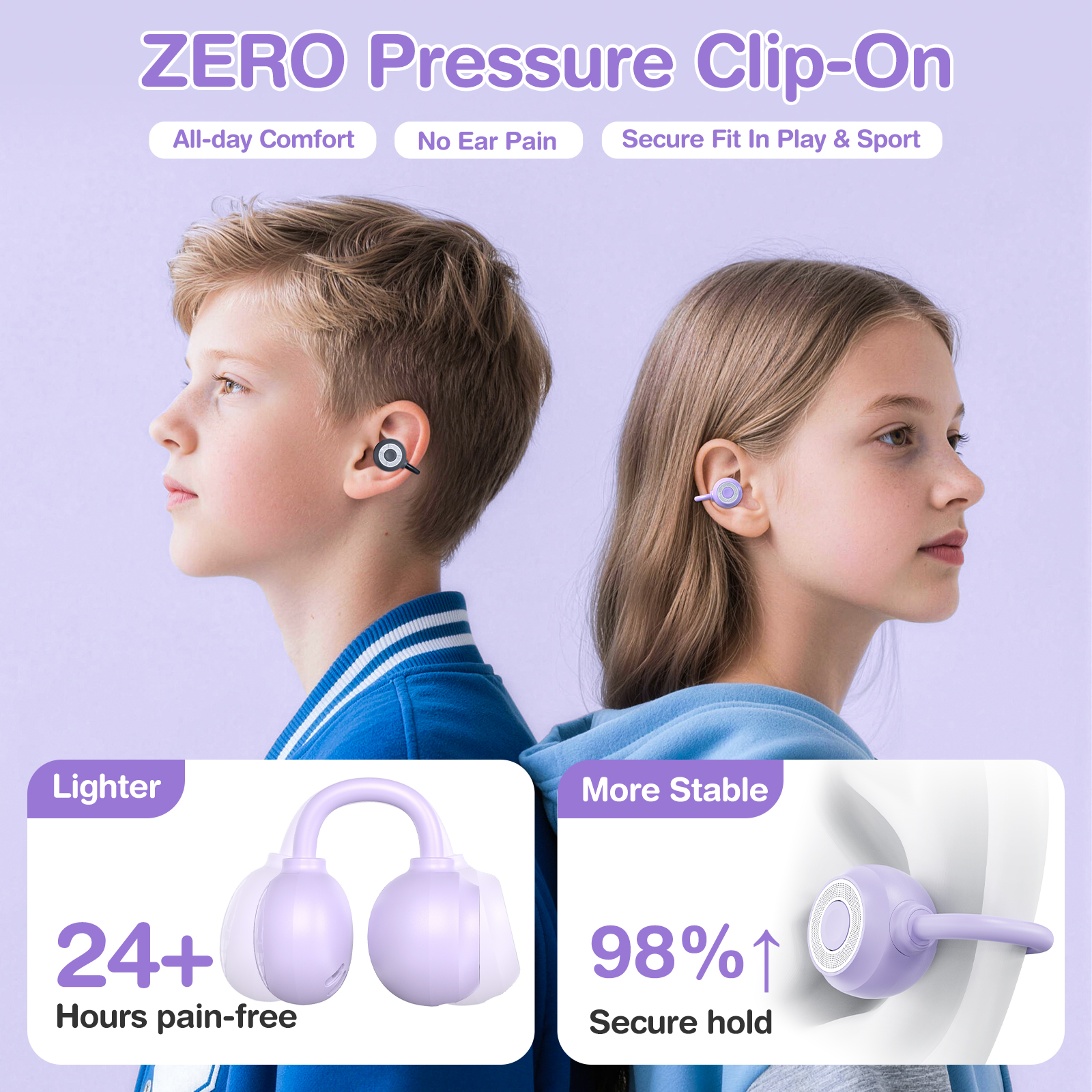 OWS Ear Clip Wireless Earphone - Kids Outdoor Music avaliação e preço