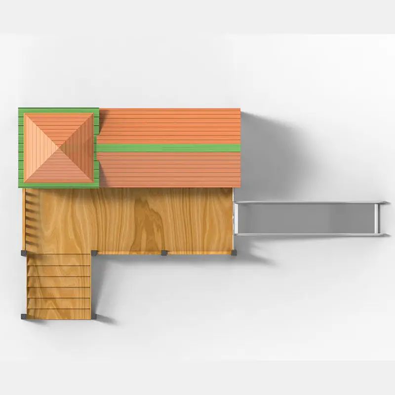 Hot Sale Kindergarten Combinat - Kids Outdoor Wooden Playhouse avaliação e preço
