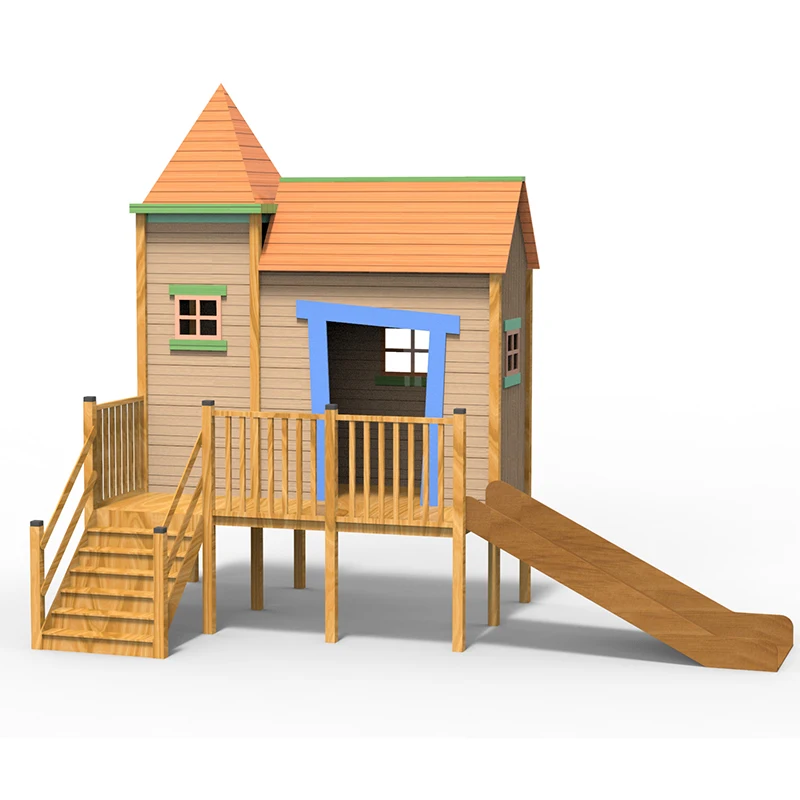 Hot Sale Kindergarten Combinat - Kids Outdoor Wooden Playhouse avaliação e preço