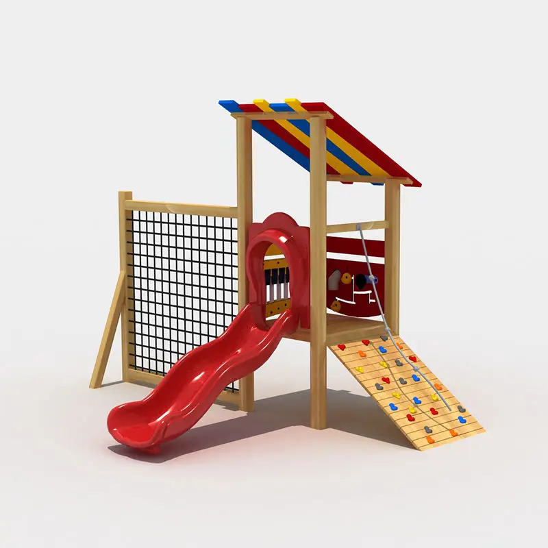 Hot Sale Kindergarten Combinat - Kids Outdoor Wooden Playhouse avaliação e preço