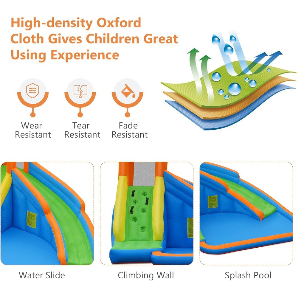Iatable Water Slide, Kids Boun - Kids Outdoor Jumping Castle avaliação e preço