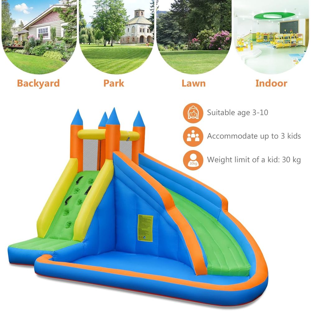Iatable Water Slide, Kids Boun - Kids Outdoor Jumping Castle avaliação e preço